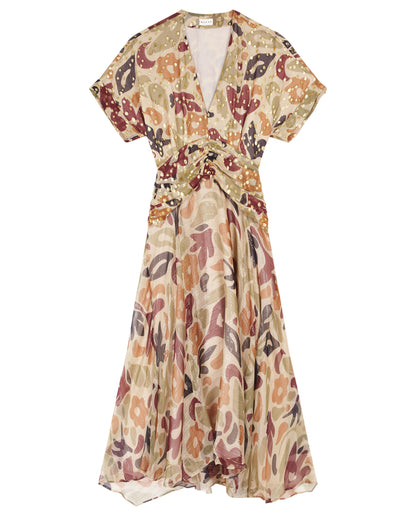 MINERVA | Vestido midi de seda