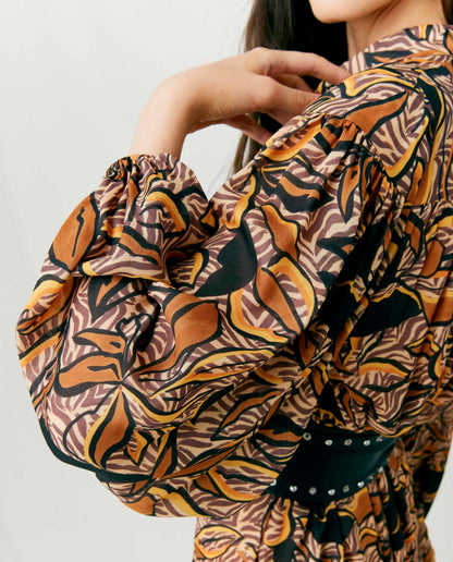 LINA | Vestido corto manga larga